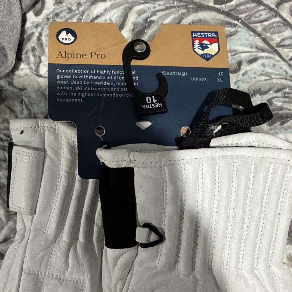 Hestra Alpine Pro White Gloves size xl - Picture 2 of 6